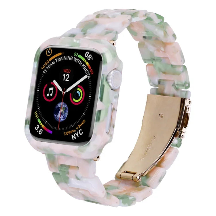 Gehäuse-Set aus bedrucktem Polycarbonat-Harz für Apple Watch Series 6/5/4/SE (44 mm), Apple Watch Series 6/5/4/SE (40 mm), Apple Watch Series 9/8/7 (45 mm) und Apple Watch Series 9/8/7 (41 mm)