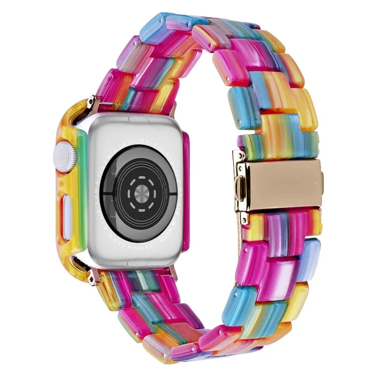 Gehäuse-Set aus bedrucktem Polycarbonat-Harz für Apple Watch Series 6/5/4/SE (44 mm), Apple Watch Series 6/5/4/SE (40 mm), Apple Watch Series 9/8/7 (45 mm) und Apple Watch Series 9/8/7 (41 mm)