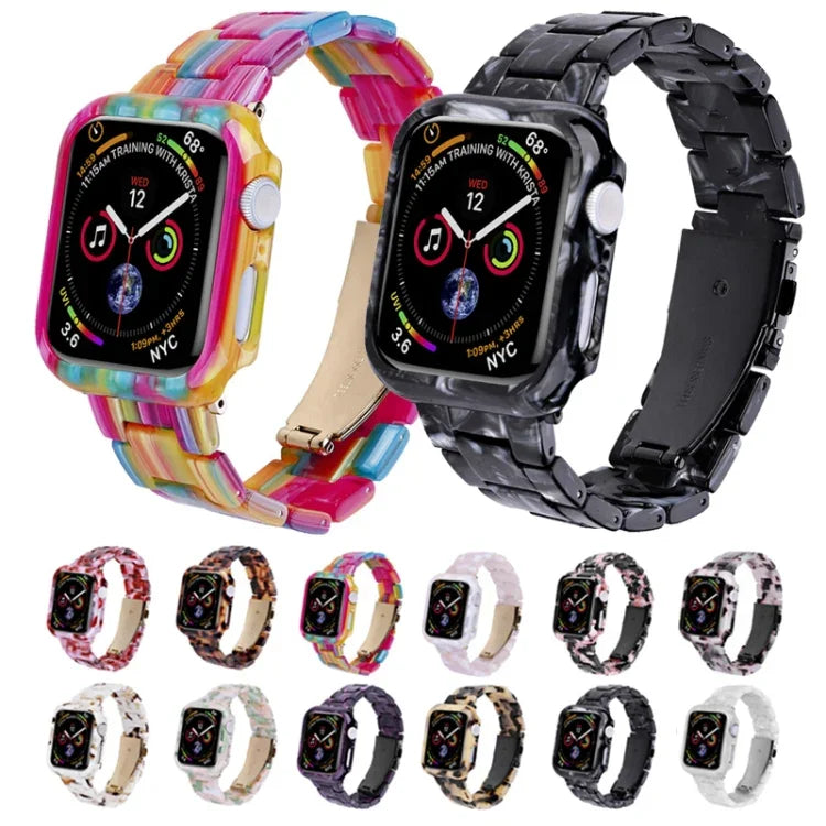 Gehäuse-Set aus bedrucktem Polycarbonat-Harz für Apple Watch Series 6/5/4/SE (44 mm), Apple Watch Series 6/5/4/SE (40 mm), Apple Watch Series 9/8/7 (45 mm) und Apple Watch Series 9/8/7 (41 mm)