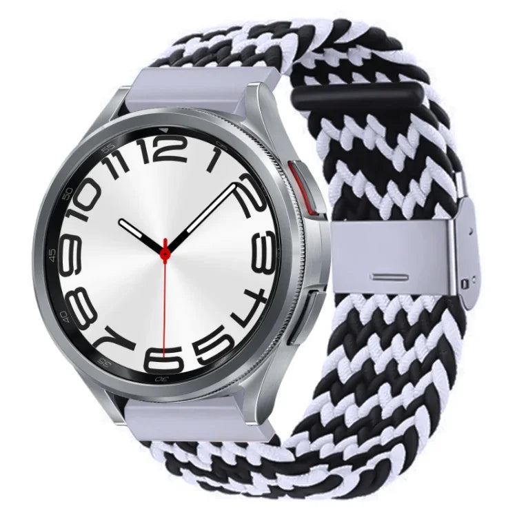 Nylon-geflochtenes Uhrenarmband mit Metallschnalle, für Samsung Galaxy Watch 6 / 6 Classic