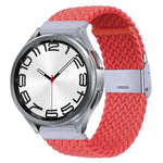 Nylon-geflochtenes Uhrenarmband mit Metallschnalle, für Samsung Galaxy Watch 6 / 6 Classic