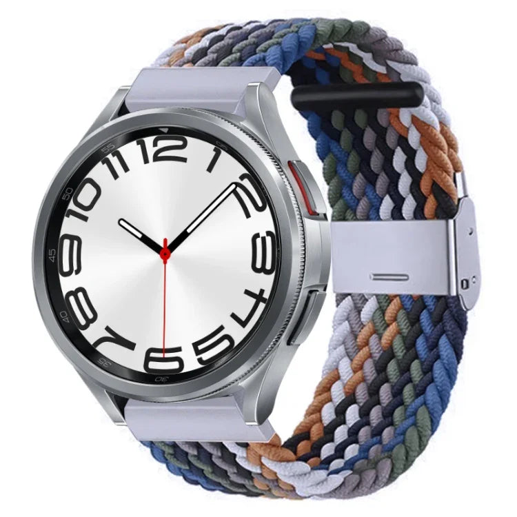 Nylon-geflochtenes Uhrenarmband mit Metallschnalle, für Samsung Galaxy Watch 6 / 6 Classic