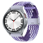 Nylon-geflochtenes Uhrenarmband mit Metallschnalle, für Samsung Galaxy Watch 6 / 6 Classic