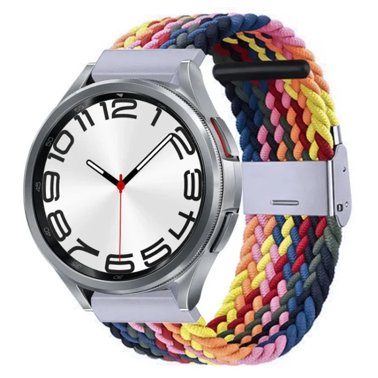 Nylon-geflochtenes Uhrenarmband mit Metallschnalle, für Samsung Galaxy Watch 6 / 6 Classic