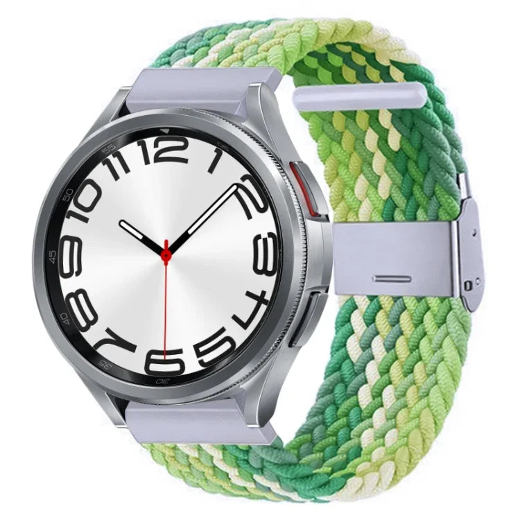 Nylon-geflochtenes Uhrenarmband mit Metallschnalle, für Samsung Galaxy Watch 6 / 6 Classic