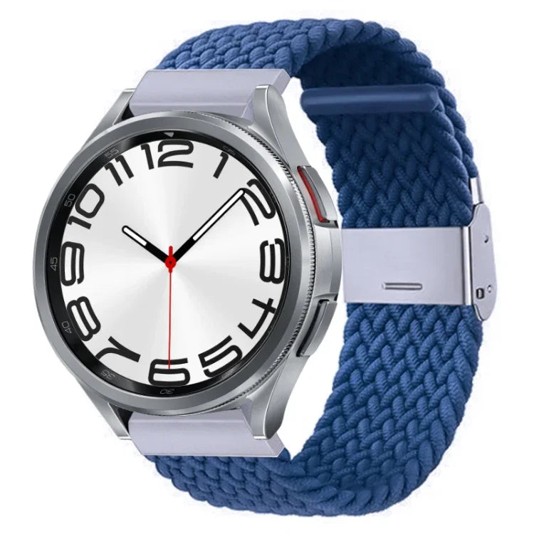 Nylon-geflochtenes Uhrenarmband mit Metallschnalle, für Samsung Galaxy Watch 6 / 6 Classic