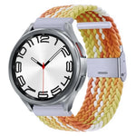 Nylon-geflochtenes Uhrenarmband mit Metallschnalle, für Samsung Galaxy Watch 6 / 6 Classic