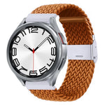 Nylon-geflochtenes Uhrenarmband mit Metallschnalle, für Samsung Galaxy Watch 6 / 6 Classic