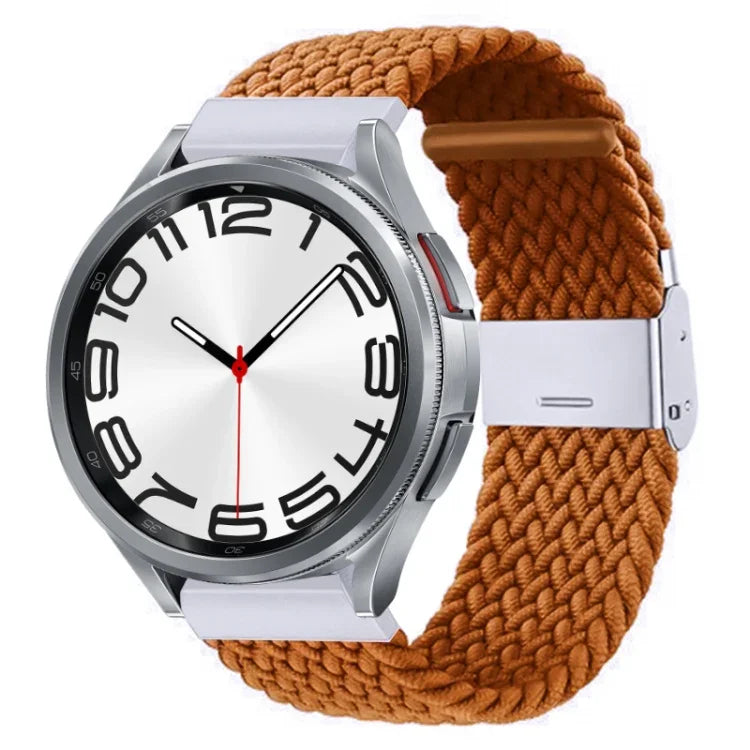 Nylon-geflochtenes Uhrenarmband mit Metallschnalle, für Samsung Galaxy Watch 6 / 6 Classic