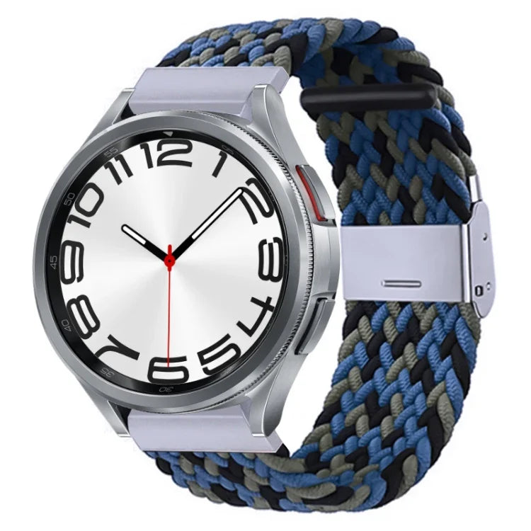 Nylon-geflochtenes Uhrenarmband mit Metallschnalle, für Samsung Galaxy Watch 6 / 6 Classic
