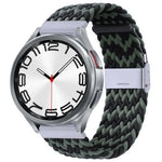 Nylon-geflochtenes Uhrenarmband mit Metallschnalle, für Samsung Galaxy Watch 6 / 6 Classic