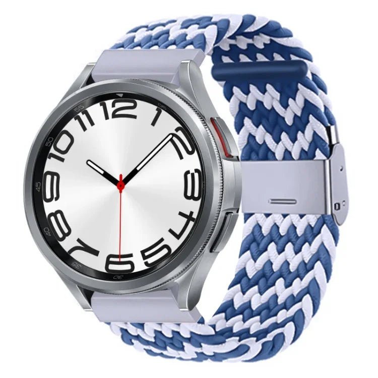 Nylon-geflochtenes Uhrenarmband mit Metallschnalle, für Samsung Galaxy Watch 6 / 6 Classic