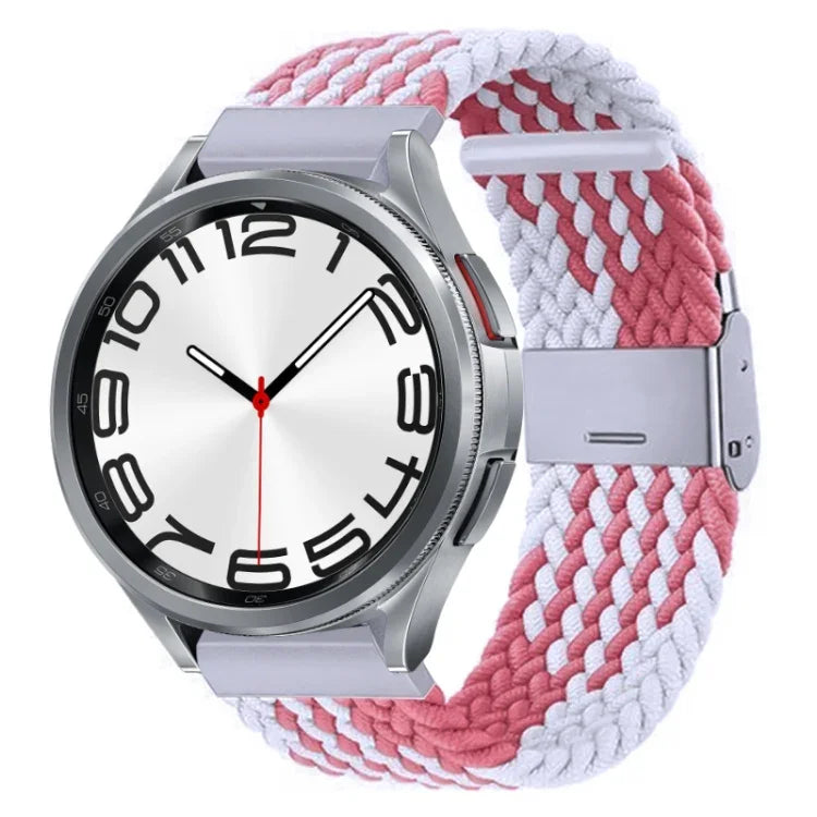 Nylon-geflochtenes Uhrenarmband mit Metallschnalle, für Samsung Galaxy Watch 6 / 6 Classic
