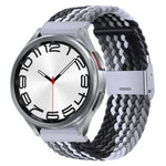 Nylon-geflochtenes Uhrenarmband mit Metallschnalle, für Samsung Galaxy Watch 6 / 6 Classic