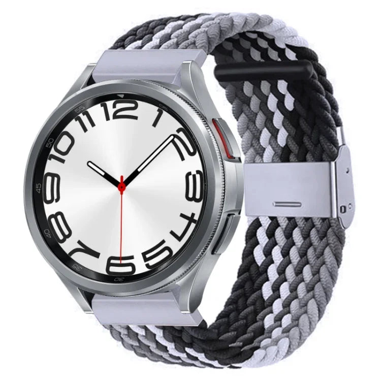 Nylon-geflochtenes Uhrenarmband mit Metallschnalle, für Samsung Galaxy Watch 6 / 6 Classic