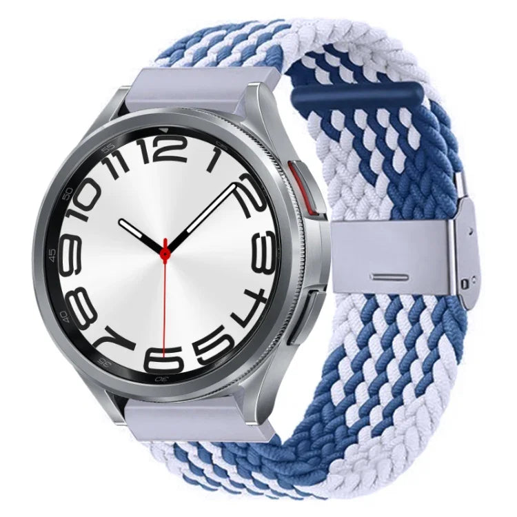Nylon-geflochtenes Uhrenarmband mit Metallschnalle, für Samsung Galaxy Watch 6 / 6 Classic