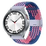 Nylon-geflochtenes Uhrenarmband mit Metallschnalle, für Samsung Galaxy Watch 6 / 6 Classic