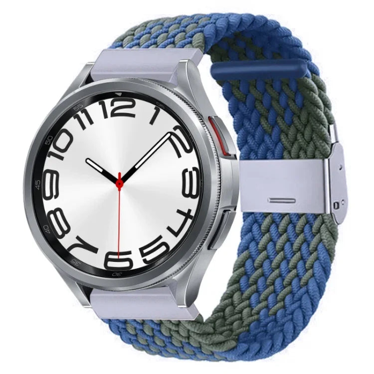Nylon-geflochtenes Uhrenarmband mit Metallschnalle, für Samsung Galaxy Watch 6 / 6 Classic