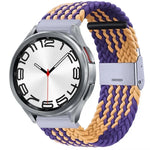 Nylon-geflochtenes Uhrenarmband mit Metallschnalle, für Samsung Galaxy Watch 6 / 6 Classic