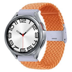Nylon-geflochtenes Uhrenarmband mit Metallschnalle, für Samsung Galaxy Watch 6 / 6 Classic