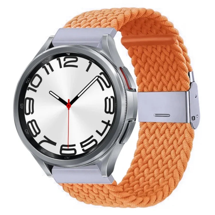 Nylon-geflochtenes Uhrenarmband mit Metallschnalle, für Samsung Galaxy Watch 6 / 6 Classic