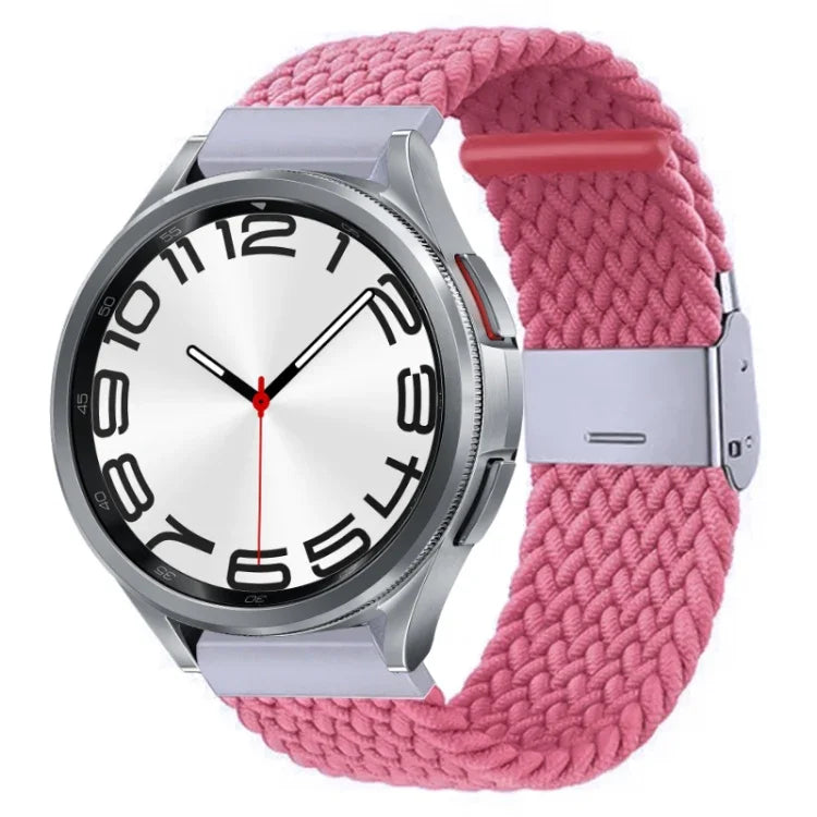 Nylon-geflochtenes Uhrenarmband mit Metallschnalle, für Samsung Galaxy Watch 6 / 6 Classic