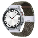 Nylon-geflochtenes Uhrenarmband mit Metallschnalle, für Samsung Galaxy Watch 6 / 6 Classic