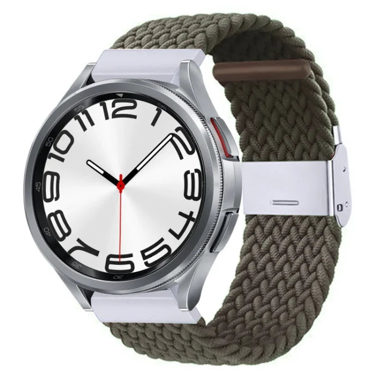 Nylon-geflochtenes Uhrenarmband mit Metallschnalle, für Samsung Galaxy Watch 6 / 6 Classic
