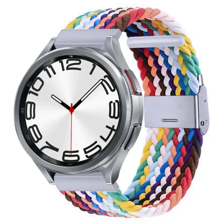 Nylon-geflochtenes Uhrenarmband mit Metallschnalle, für Samsung Galaxy Watch 6 / 6 Classic