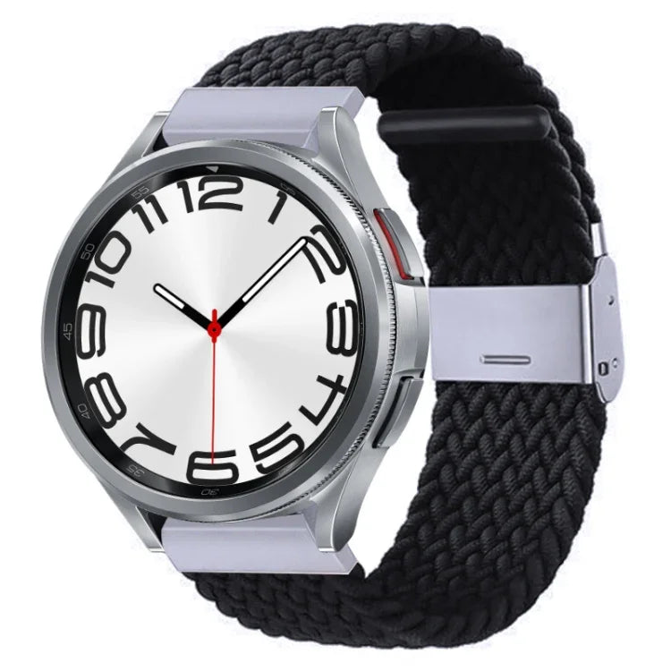 Nylon-geflochtenes Uhrenarmband mit Metallschnalle, für Samsung Galaxy Watch 6 / 6 Classic