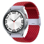 Nylon-geflochtenes Uhrenarmband mit Metallschnalle, für Samsung Galaxy Watch 6 / 6 Classic