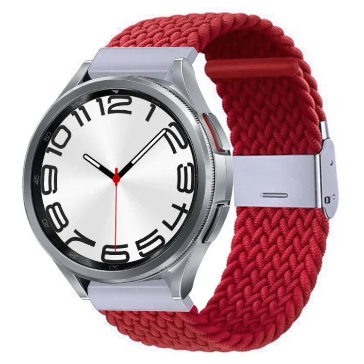 Nylon-geflochtenes Uhrenarmband mit Metallschnalle, für Samsung Galaxy Watch 6 / 6 Classic