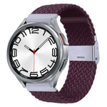 Nylon-geflochtenes Uhrenarmband mit Metallschnalle, für Samsung Galaxy Watch 6 / 6 Classic
