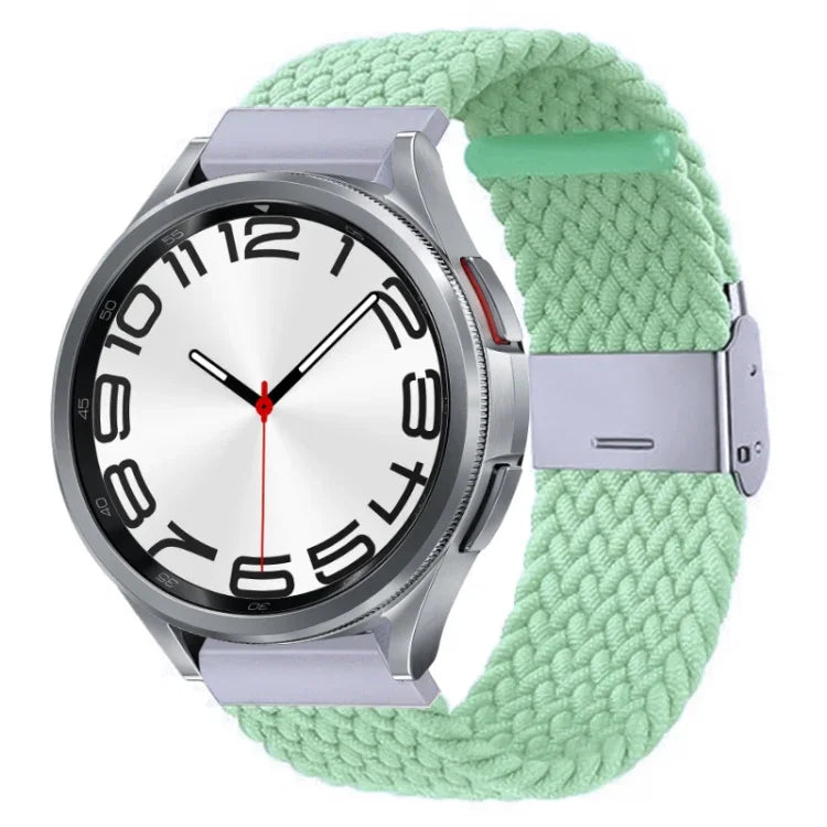 Nylon-geflochtenes Uhrenarmband mit Metallschnalle, für Samsung Galaxy Watch 6 / 6 Classic