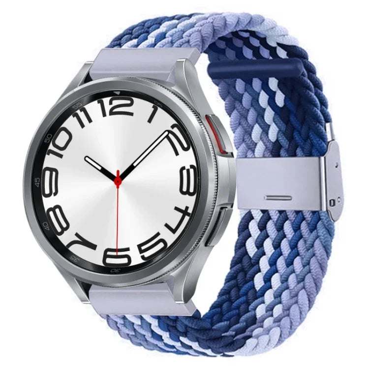 Nylon-geflochtenes Uhrenarmband mit Metallschnalle, für Samsung Galaxy Watch 6 / 6 Classic