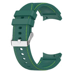 Leder-Silikon-Uhrenarmband, für Samsung Galaxy Watch 6 / 6 Classic
