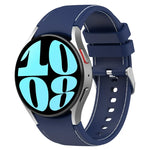 Leder-Silikon-Uhrenarmband, für Samsung Galaxy Watch 6 / 6 Classic