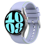 Leder-Silikon-Uhrenarmband, für Samsung Galaxy Watch 6 / 6 Classic