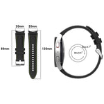 Leder-Silikon-Uhrenarmband, für Samsung Galaxy Watch 6 / 6 Classic