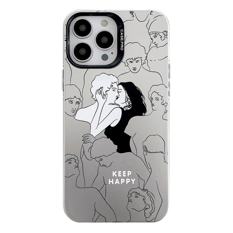 Electroplated Silver Series PC Protective Phone Case, For iPhone 14 Pro Max, For iPhone 13 Pro Max
