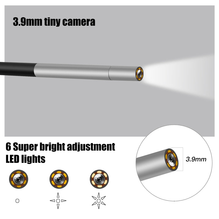 P40 3,9mm Rotes HD Wasserdichtes tragbares integriertes handgehaltenes vertikales Bildschirm-Industrieendoskop, 2m, 5m, 10m