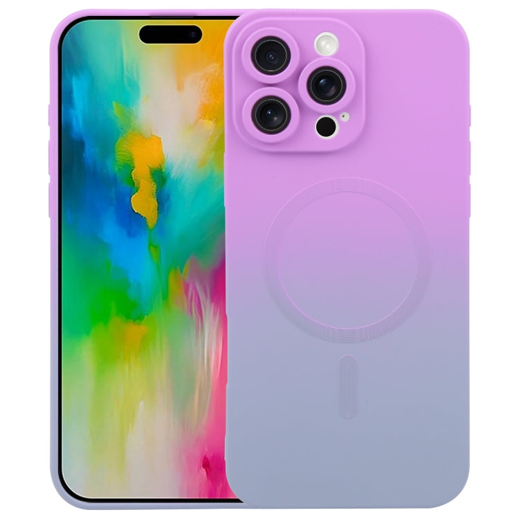Flüssiges TPU-Silikon-MagSafe-Handyhülle mit Farbverlauf, Für iPhone 17e / 16e, Für iPhone 17 Pro Max, Für iPhone 17 Pro, Für iPhone 17, Für iPhone Air, Für iPhone 16 Pro Max, Für iPhone 16 Pro, Für iPhone 16 Plus