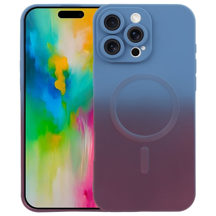 Flüssiges TPU-Silikon-MagSafe-Handyhülle mit Farbverlauf, Für iPhone 17e / 16e, Für iPhone 17 Pro Max, Für iPhone 17 Pro, Für iPhone 17, Für iPhone Air, Für iPhone 16 Pro Max, Für iPhone 16 Pro, Für iPhone 16 Plus