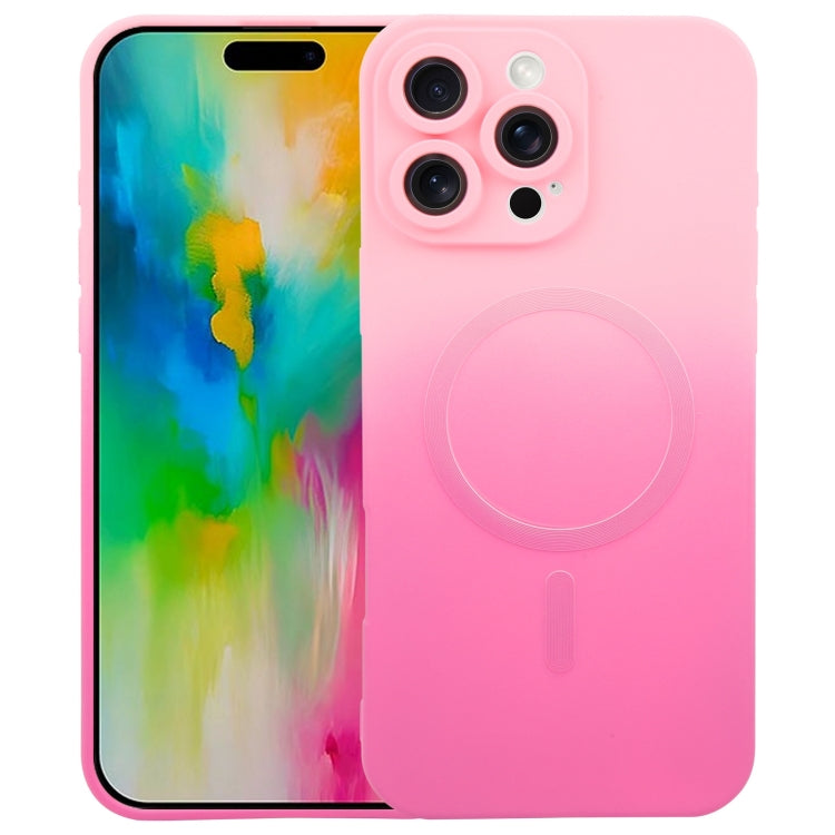 Flüssiges TPU-Silikon-MagSafe-Handyhülle mit Farbverlauf, Für iPhone 17e / 16e, Für iPhone 17 Pro Max, Für iPhone 17 Pro, Für iPhone 17, Für iPhone Air, Für iPhone 16 Pro Max, Für iPhone 16 Pro, Für iPhone 16 Plus