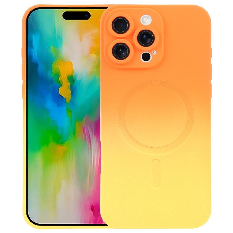Flüssiges TPU-Silikon-MagSafe-Handyhülle mit Farbverlauf, Für iPhone 17e / 16e, Für iPhone 17 Pro Max, Für iPhone 17 Pro, Für iPhone 17, Für iPhone Air, Für iPhone 16 Pro Max, Für iPhone 16 Pro, Für iPhone 16 Plus
