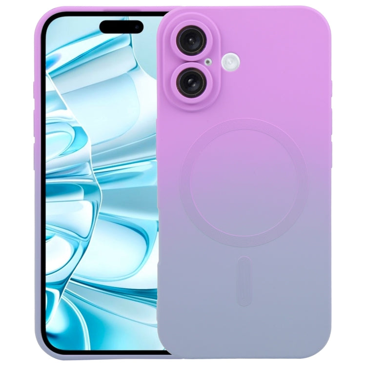 Flüssiges TPU-Silikon-MagSafe-Handyhülle mit Farbverlauf, Für iPhone 17e / 16e, Für iPhone 17 Pro Max, Für iPhone 17 Pro, Für iPhone 17, Für iPhone Air, Für iPhone 16 Pro Max, Für iPhone 16 Pro, Für iPhone 16 Plus