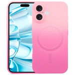 Flüssiges TPU-Silikon-MagSafe-Handyhülle mit Farbverlauf, Für iPhone 17e / 16e, Für iPhone 17 Pro Max, Für iPhone 17 Pro, Für iPhone 17, Für iPhone Air, Für iPhone 16 Pro Max, Für iPhone 16 Pro, Für iPhone 16 Plus