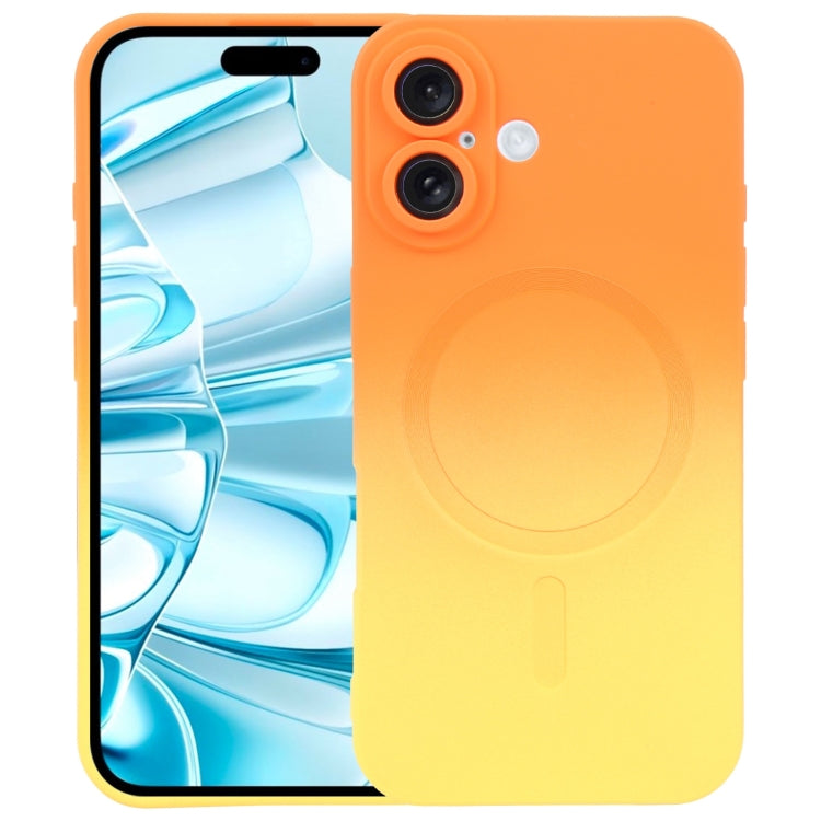 Flüssiges TPU-Silikon-MagSafe-Handyhülle mit Farbverlauf, Für iPhone 17e / 16e, Für iPhone 17 Pro Max, Für iPhone 17 Pro, Für iPhone 17, Für iPhone Air, Für iPhone 16 Pro Max, Für iPhone 16 Pro, Für iPhone 16 Plus