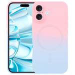 Flüssiges TPU-Silikon-MagSafe-Handyhülle mit Farbverlauf, Für iPhone 17e / 16e, Für iPhone 17 Pro Max, Für iPhone 17 Pro, Für iPhone 17, Für iPhone Air, Für iPhone 16 Pro Max, Für iPhone 16 Pro, Für iPhone 16 Plus