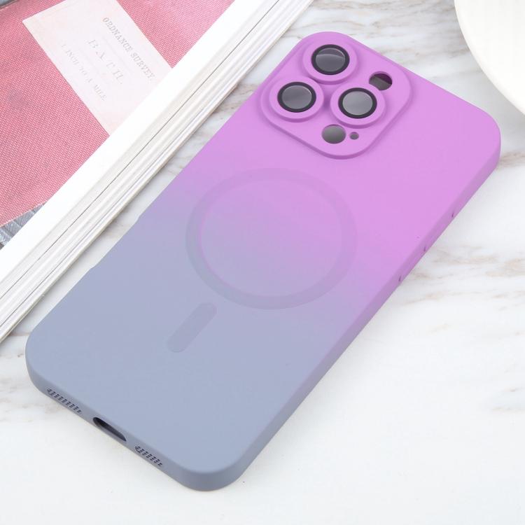 Flüssiges TPU-Silikon-MagSafe-Handyhülle mit Farbverlauf, Für iPhone 17e / 16e, Für iPhone 17 Pro Max, Für iPhone 17 Pro, Für iPhone 17, Für iPhone Air, Für iPhone 16 Pro Max, Für iPhone 16 Pro, Für iPhone 16 Plus